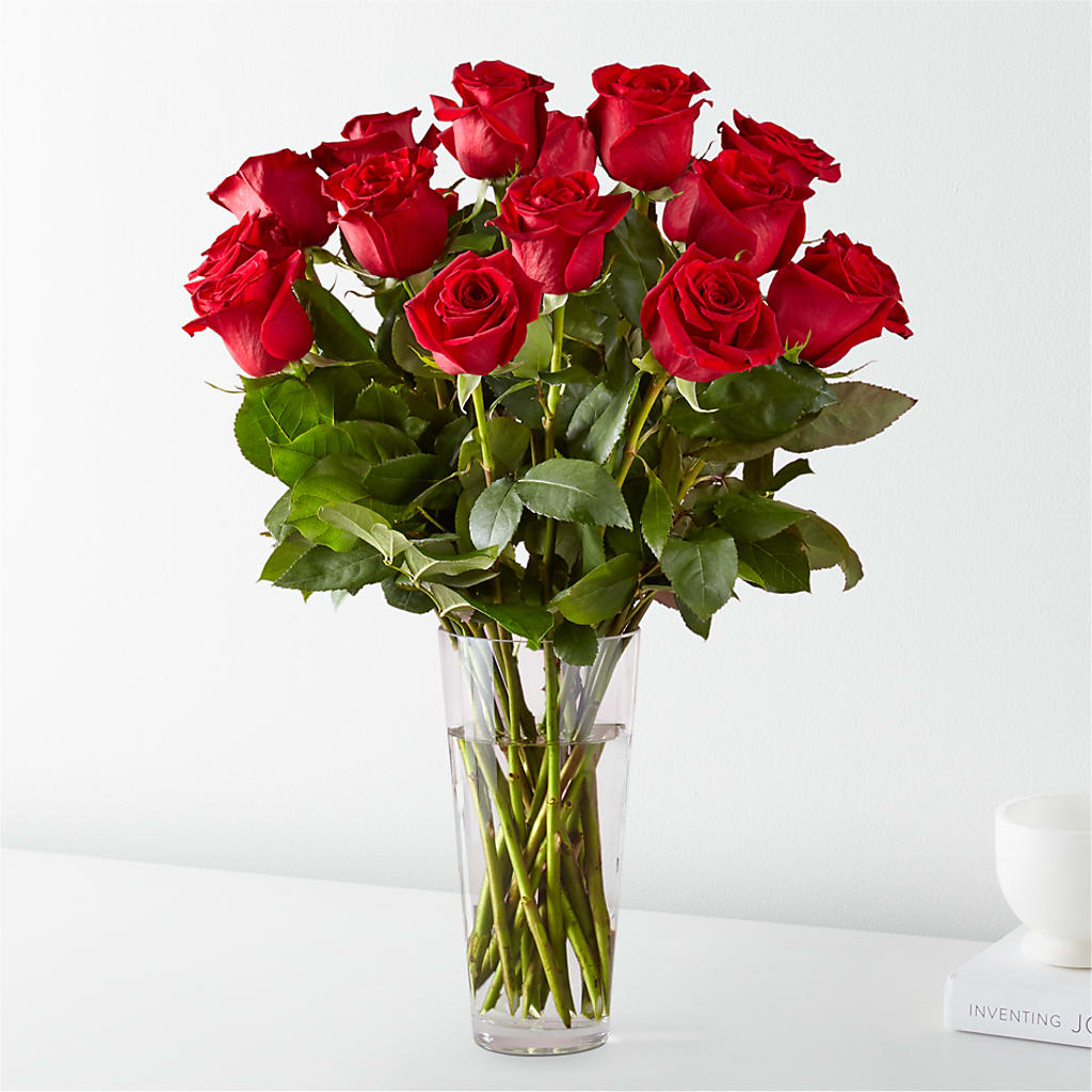 Long Stem Red Rose Bouquet – BLOSSOMS & BALLOONS FLORIST, Roseville CA