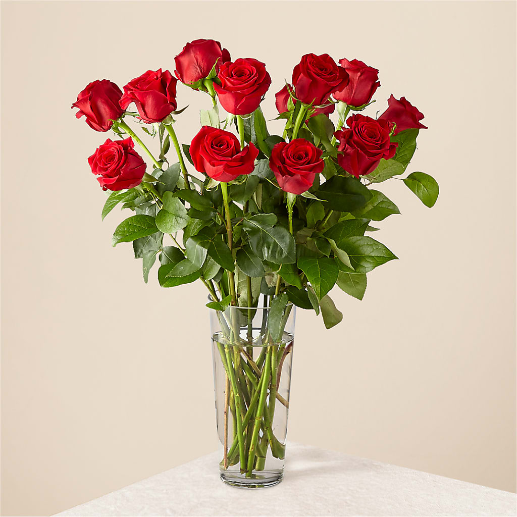 Long Stem Red Rose Bouquet – BLOSSOMS & BALLOONS FLORIST, Roseville CA