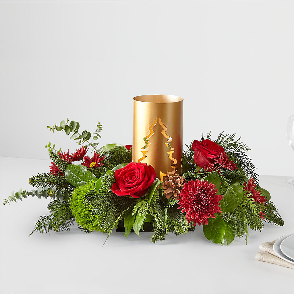 Toast the Season Centerpiece – BLOSSOMS & BALLOONS FLORIST, Roseville CA