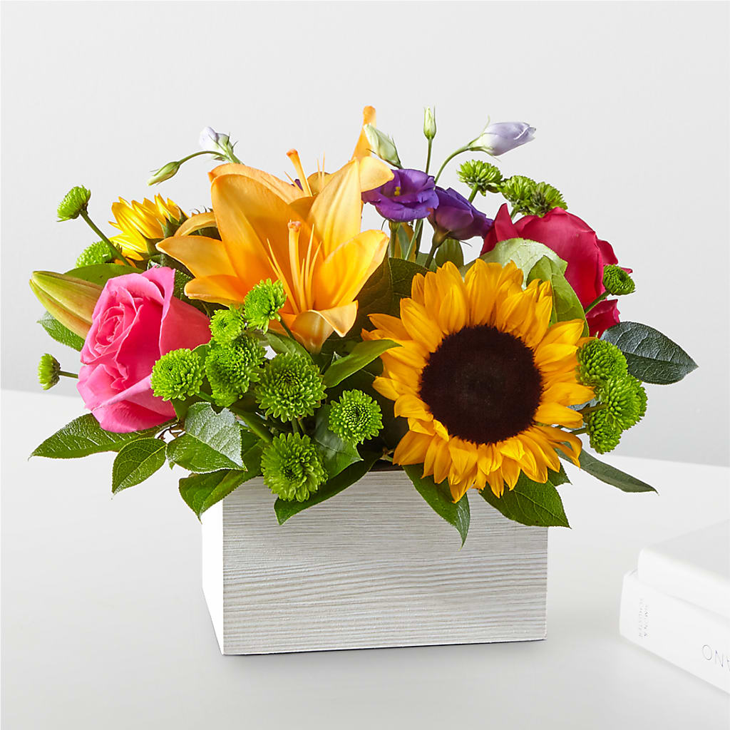 Best Day Box Bouquet – BLOSSOMS & BALLOONS FLORIST, Roseville CA