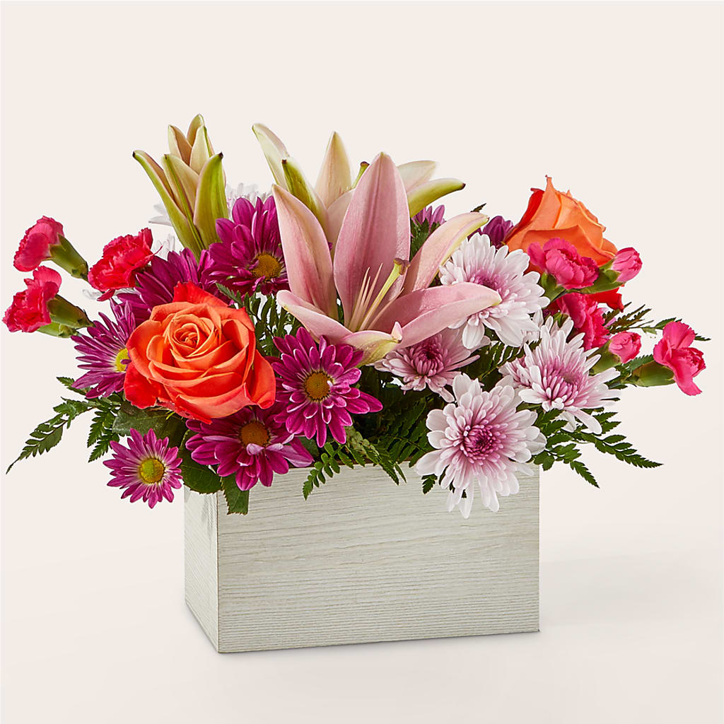 Light of My Life Box Bouquet – BLOSSOMS & BALLOONS FLORIST, Roseville CA
