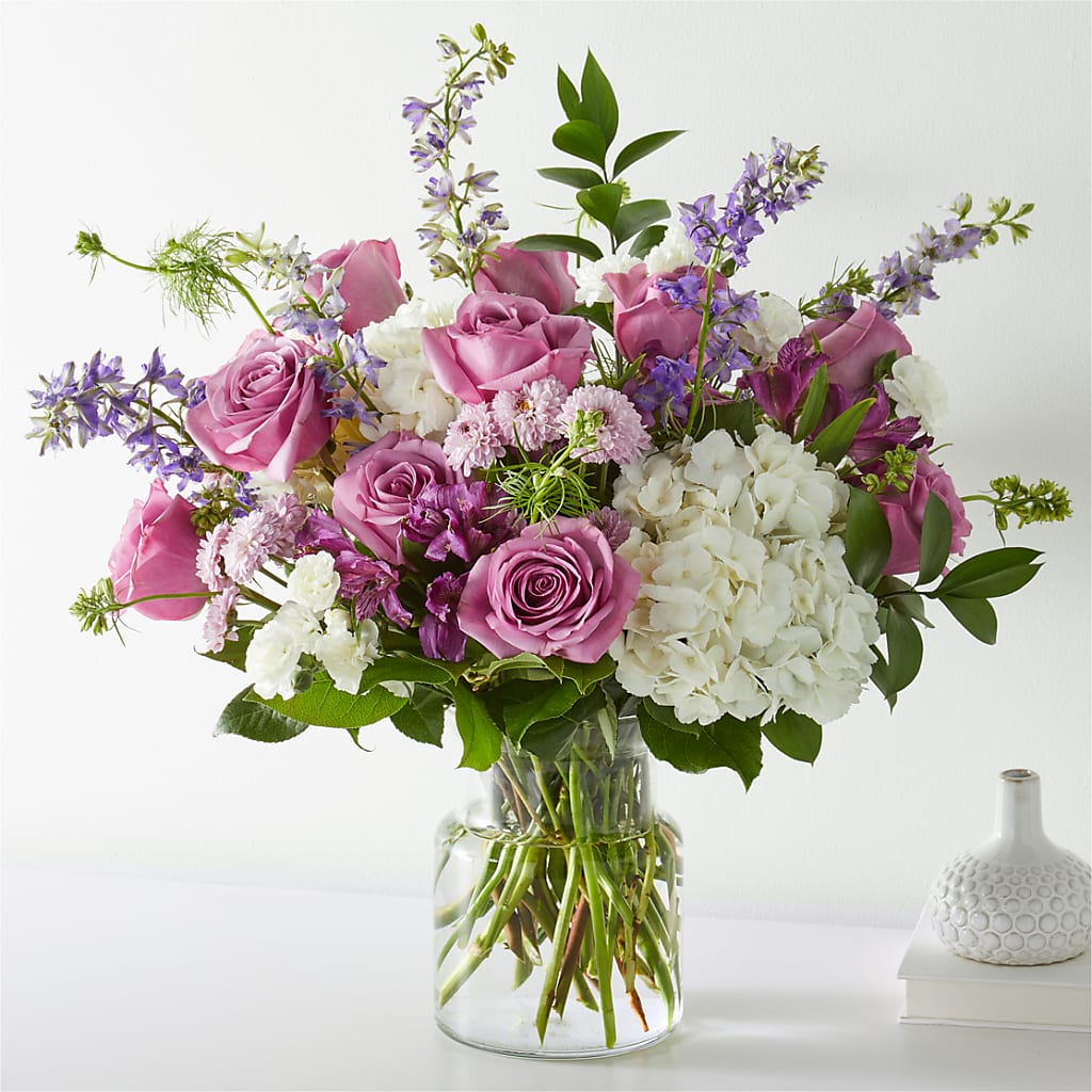 Violet Caress Bouquet – BLOSSOMS & BALLOONS FLORIST, Roseville CA