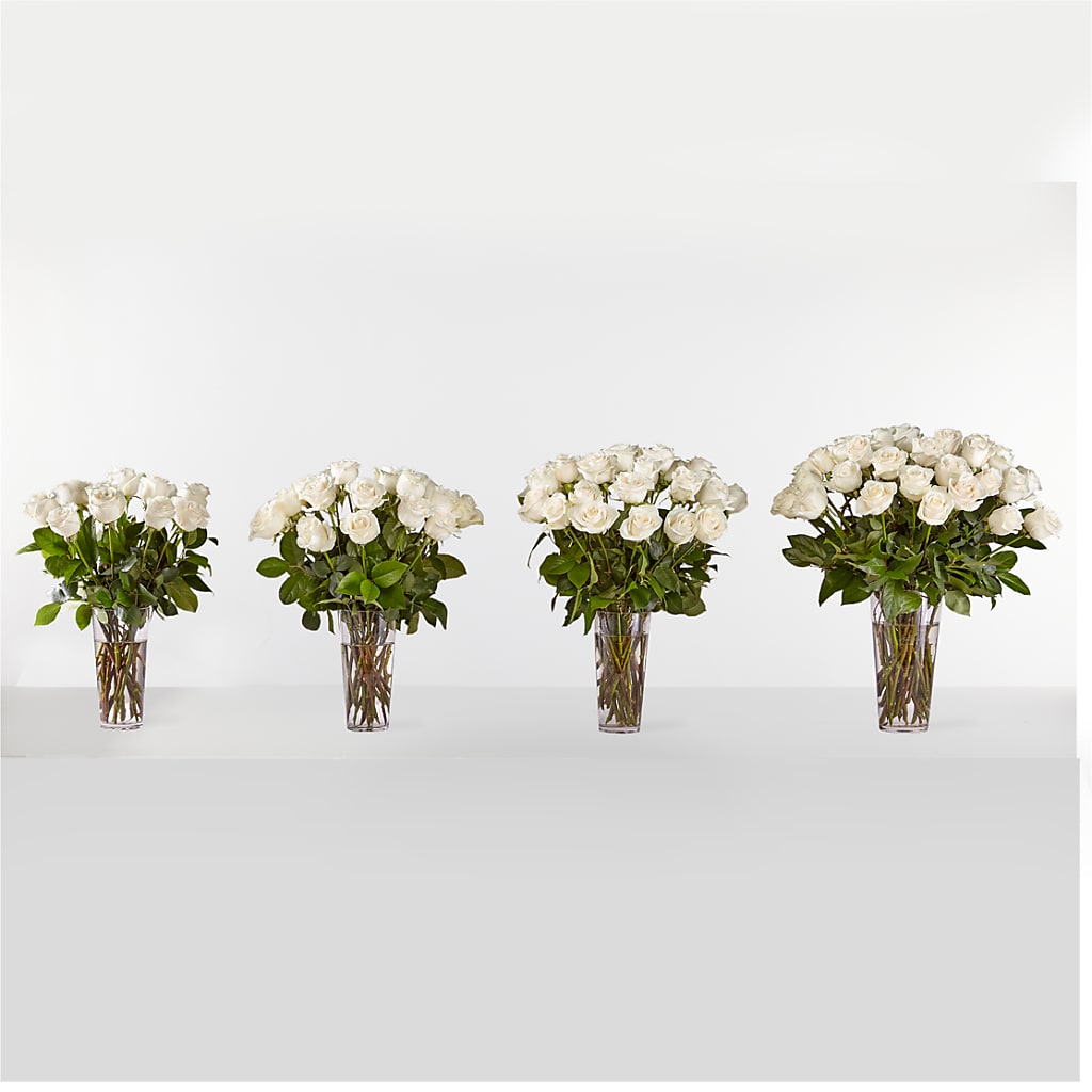Long Stem White Rose Bouquet – BLOSSOMS & BALLOONS FLORIST, Roseville CA