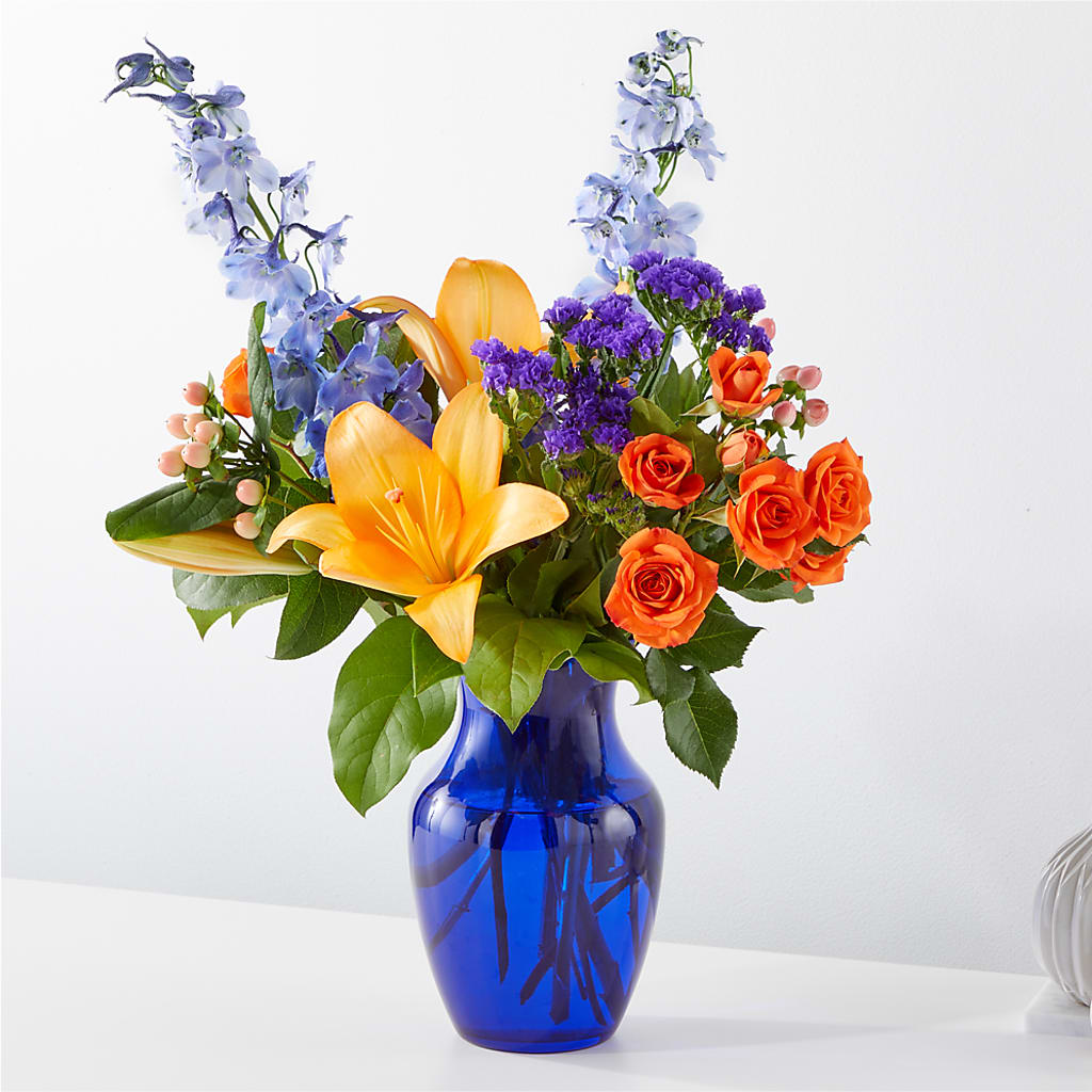 Radiant Citrus Bouquet – BLOSSOMS & BALLOONS FLORIST, Roseville CA