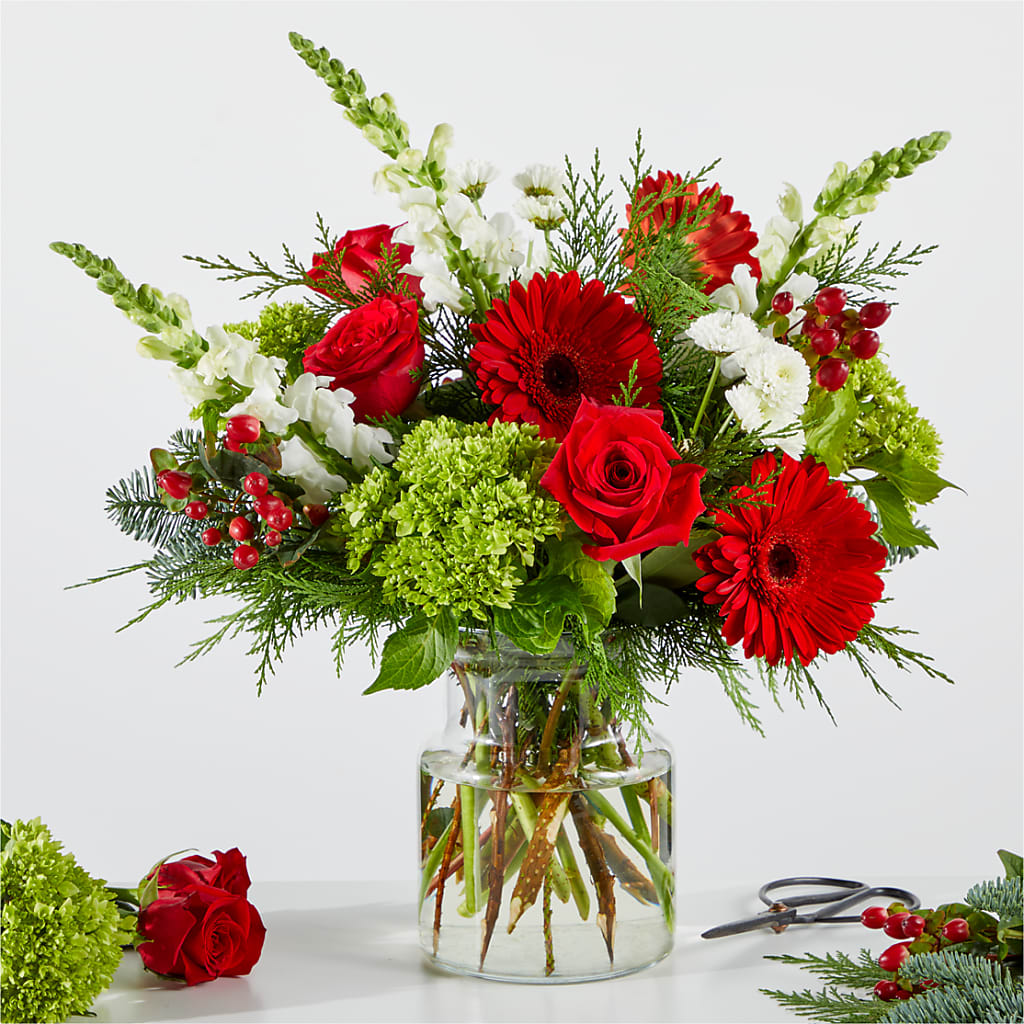 Merry Moment Bouquet – A Florist Original – BLOSSOMS & BALLOONS FLORIST, Roseville CA