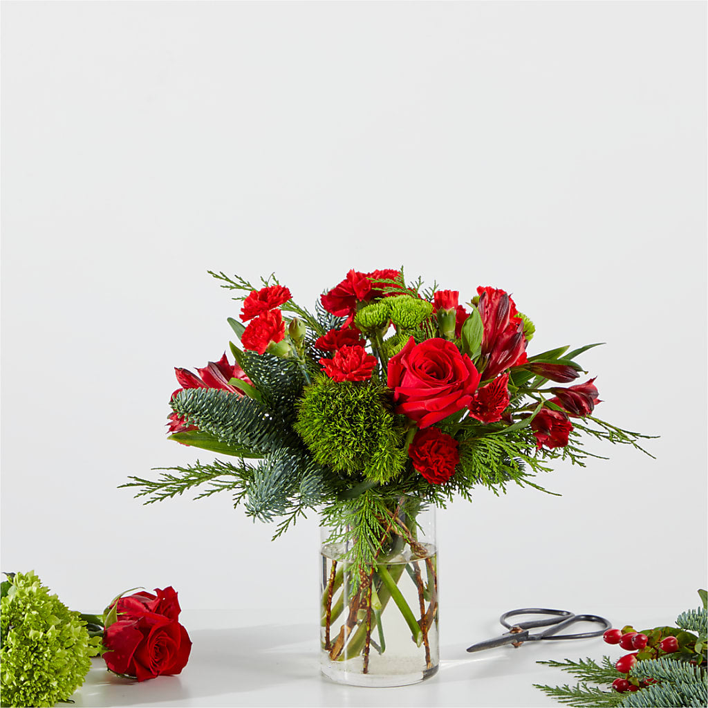 Merry Moment Bouquet – A Florist Original – BLOSSOMS & BALLOONS FLORIST, Roseville CA
