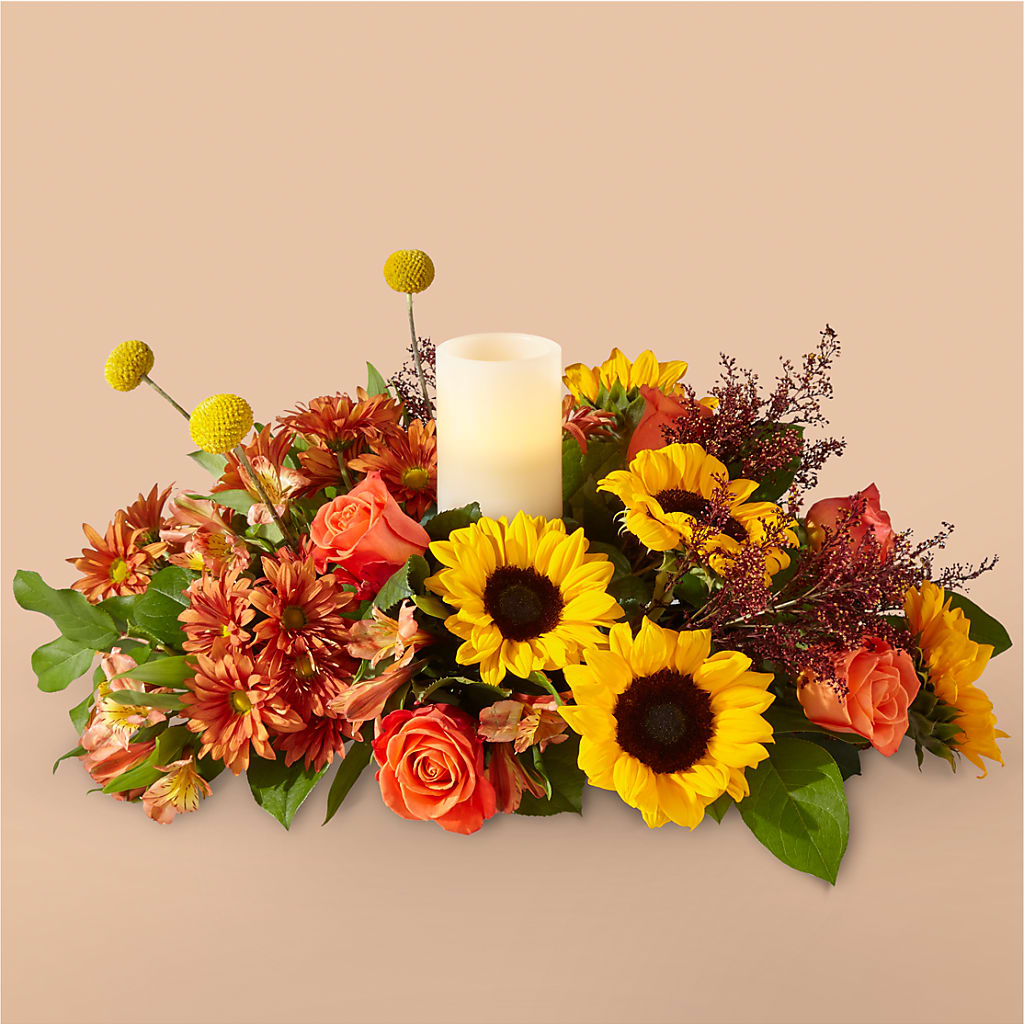 Honey Spark Centerpiece – BLOSSOMS & BALLOONS FLORIST, Roseville CA