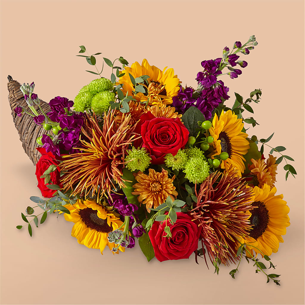 Friendsgiving Cornucopia – BLOSSOMS & BALLOONS FLORIST, Roseville CA