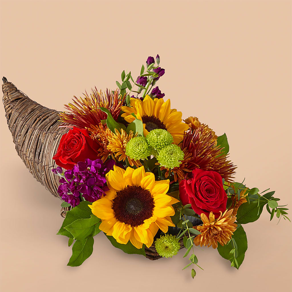 Friendsgiving Cornucopia – BLOSSOMS & BALLOONS FLORIST, Roseville CA