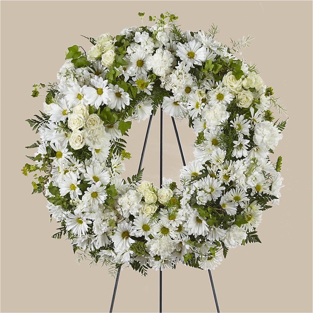 Faithful Wishes Wreath – BLOSSOMS & BALLOONS FLORIST, Roseville CA