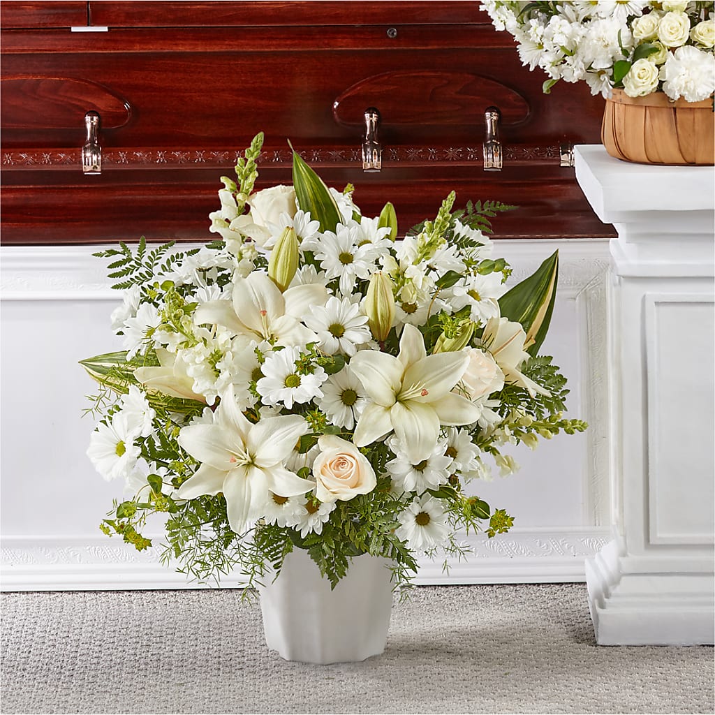 Thoughts of Tranquility Floor Basket – BLOSSOMS & BALLOONS FLORIST, Roseville CA