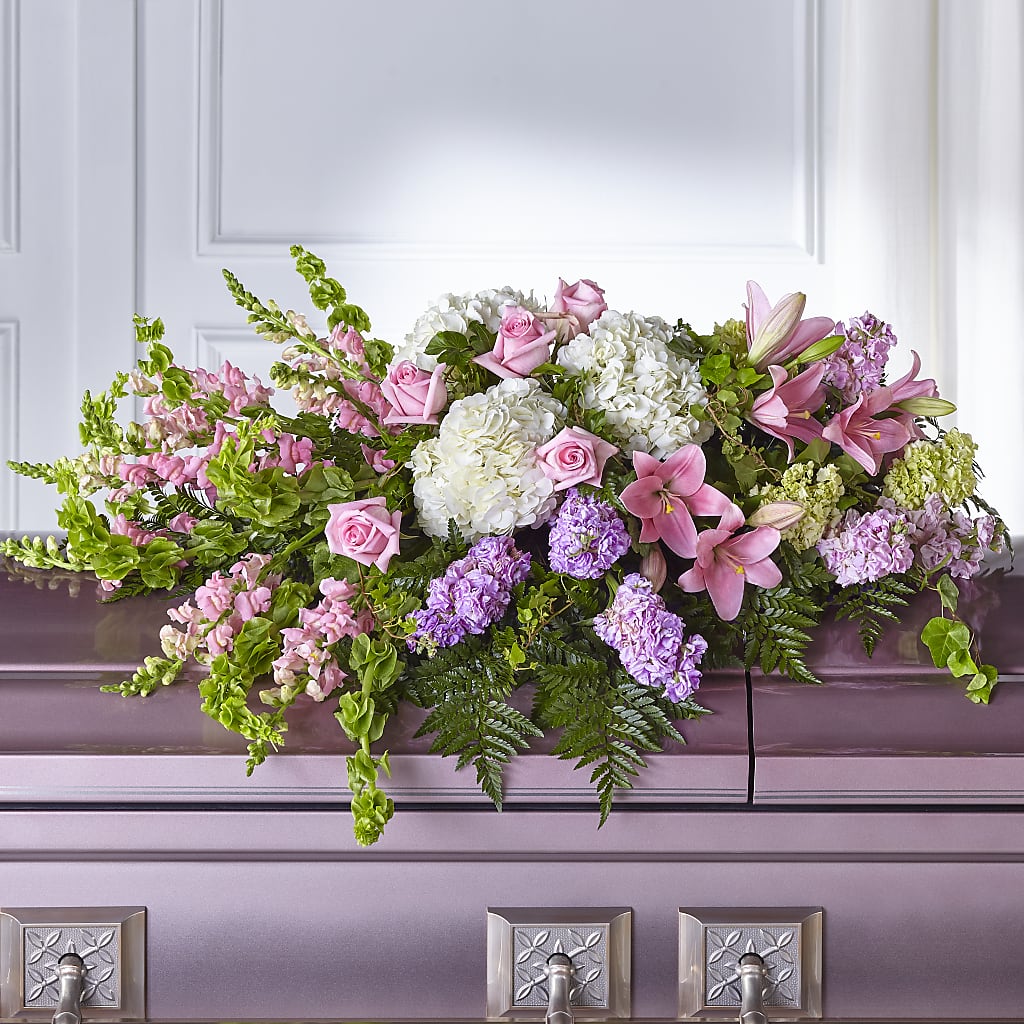 Life's Gratitude Casket Spray – BLOSSOMS & BALLOONS FLORIST, Roseville CA