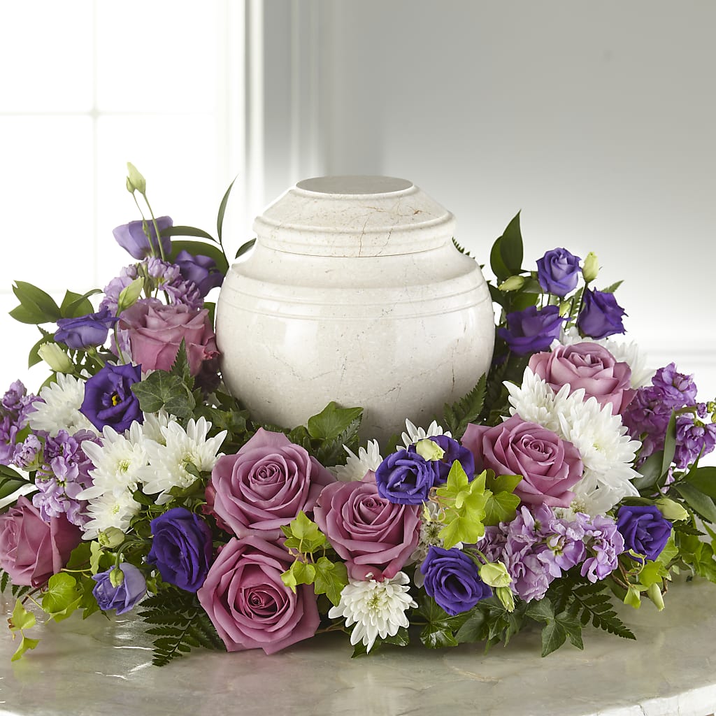 Blooming Sympathy Cremation Adornment – BLOSSOMS & BALLOONS FLORIST, Roseville CA