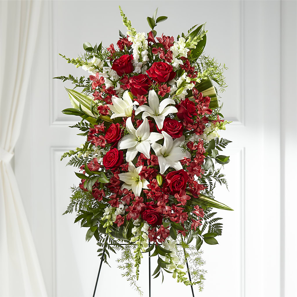 Everlasting Memory Standing Spray – BLOSSOMS & BALLOONS FLORIST, Roseville CA