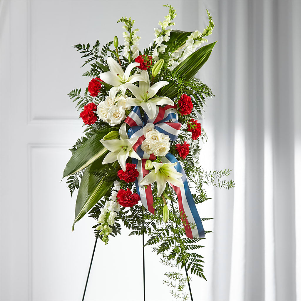 Stars of Life Standing Spray – BLOSSOMS & BALLOONS FLORIST, Roseville CA
