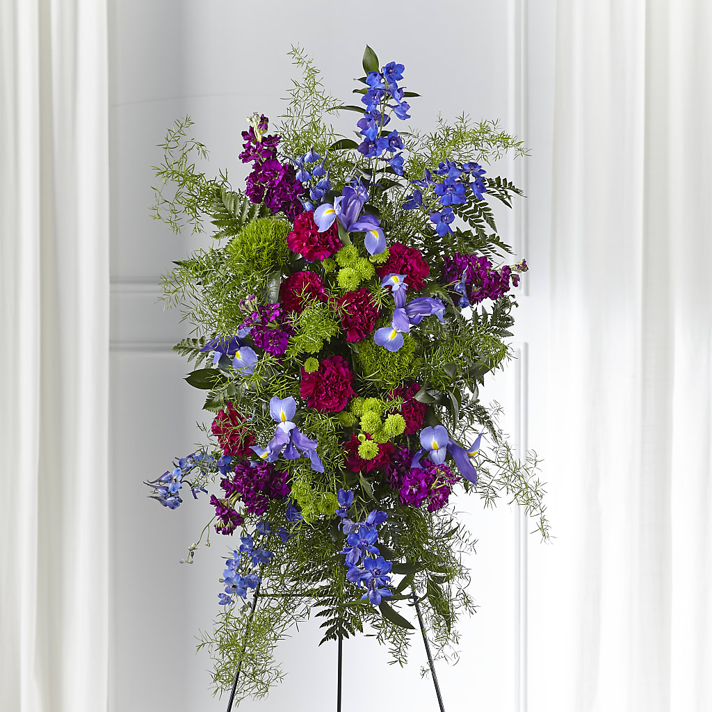 Heavenly Skies Standing Spray – BLOSSOMS & BALLOONS FLORIST, Roseville CA