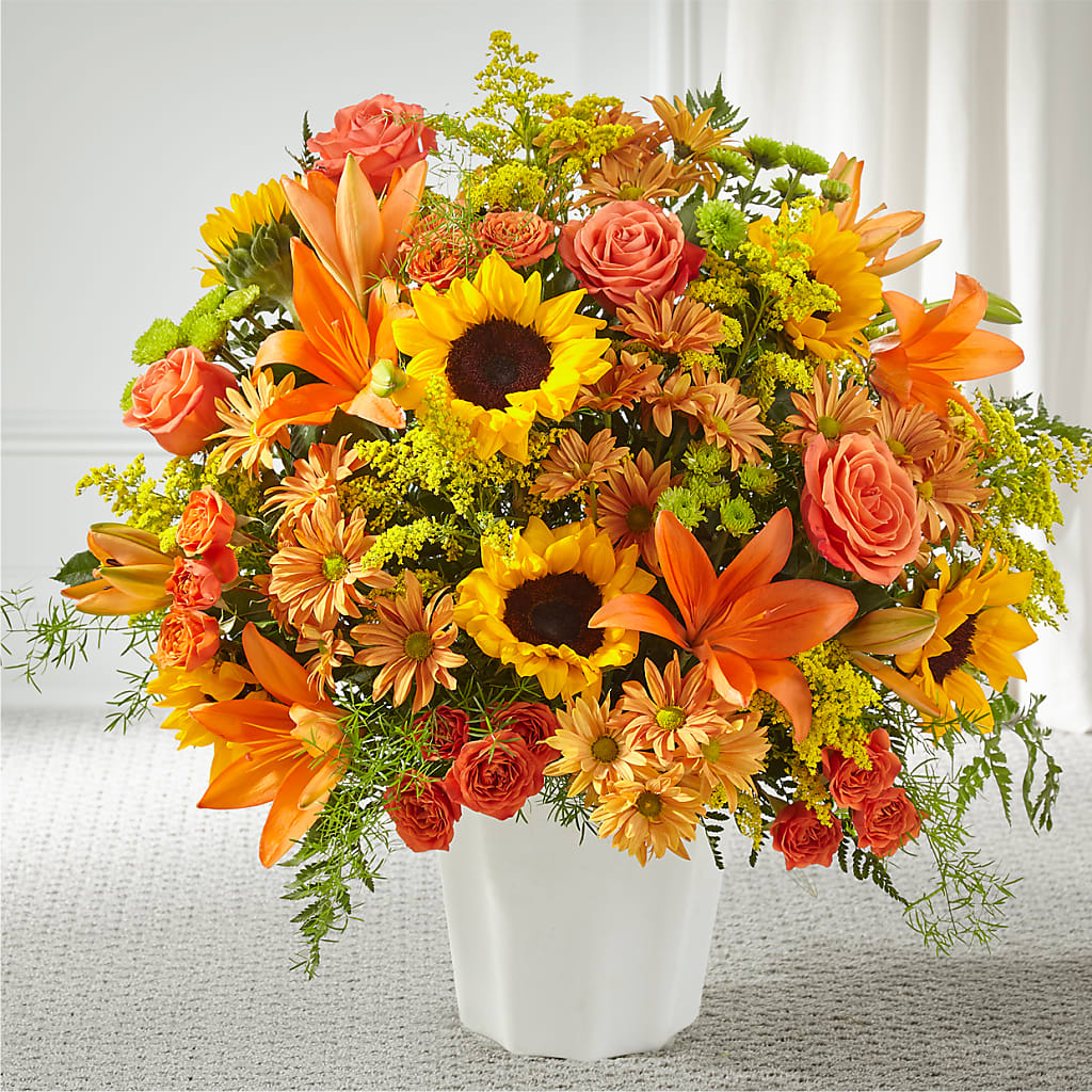 Harvest Thoughts Floor Basket – BLOSSOMS & BALLOONS FLORIST, Roseville CA
