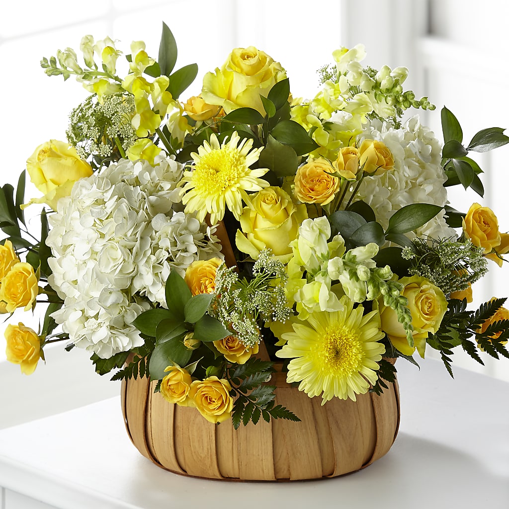 Rustic Remembrance Basket – BLOSSOMS & BALLOONS FLORIST, Roseville CA