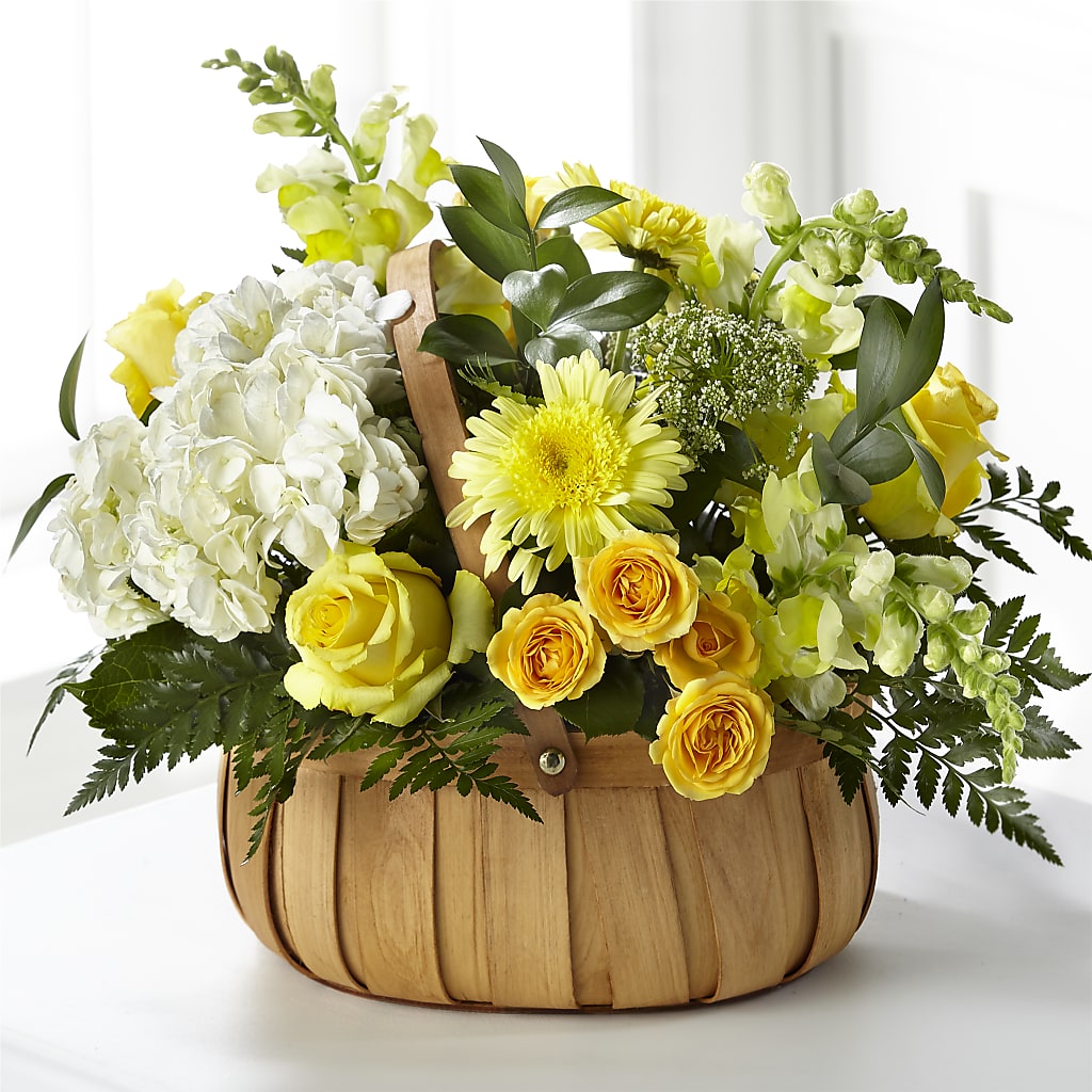 Rustic Remembrance Basket – BLOSSOMS & BALLOONS FLORIST, Roseville CA