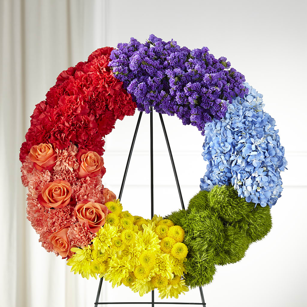 Circle of Love Wreath – BLOSSOMS & BALLOONS FLORIST, Roseville CA