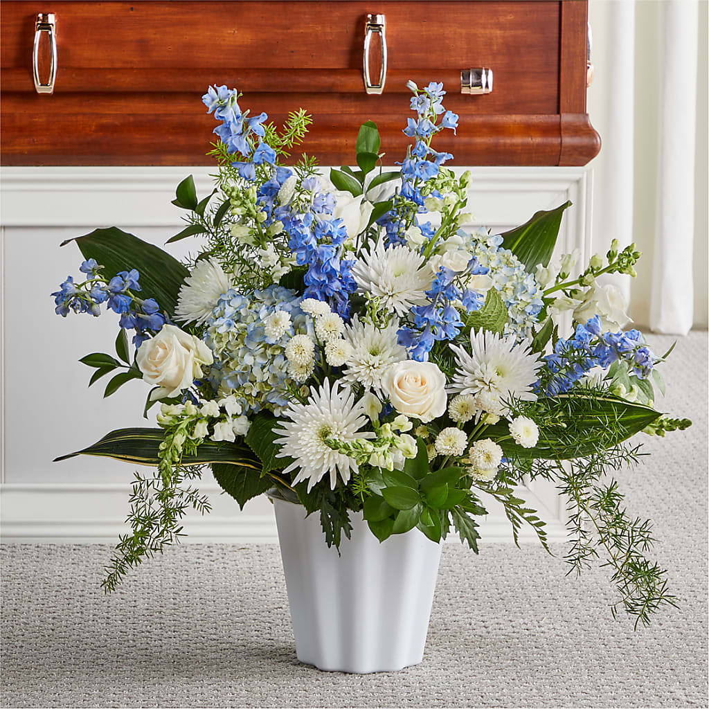Everlasting Memories Floor Basket – BLOSSOMS & BALLOONS FLORIST, Roseville CA