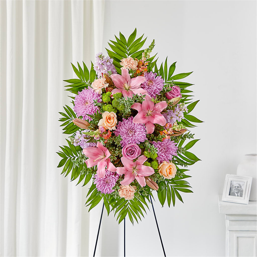 Love & Light Standing Spray – BLOSSOMS & BALLOONS FLORIST, Roseville CA