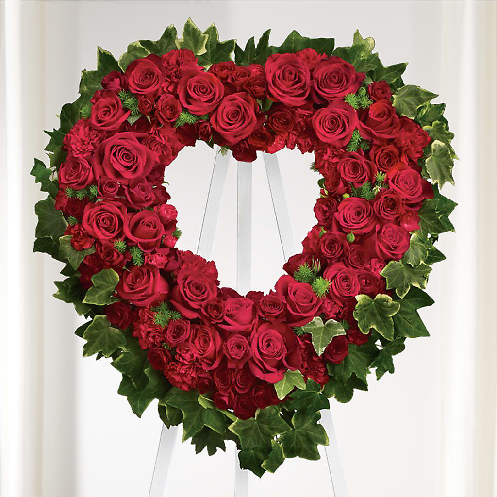 Wholehearted Standing Spray – BLOSSOMS & BALLOONS FLORIST, Roseville CA
