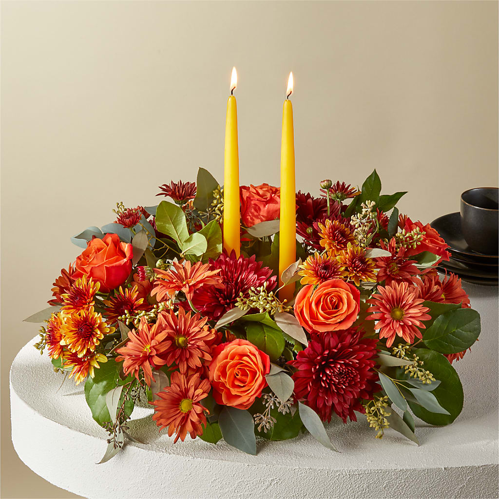 Ember Banquet Centerpiece – BLOSSOMS & BALLOONS FLORIST, Roseville CA