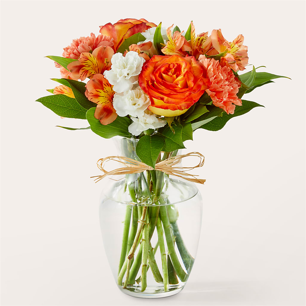 Apricot Glow Bouquet – BLOSSOMS & BALLOONS FLORIST, Roseville CA