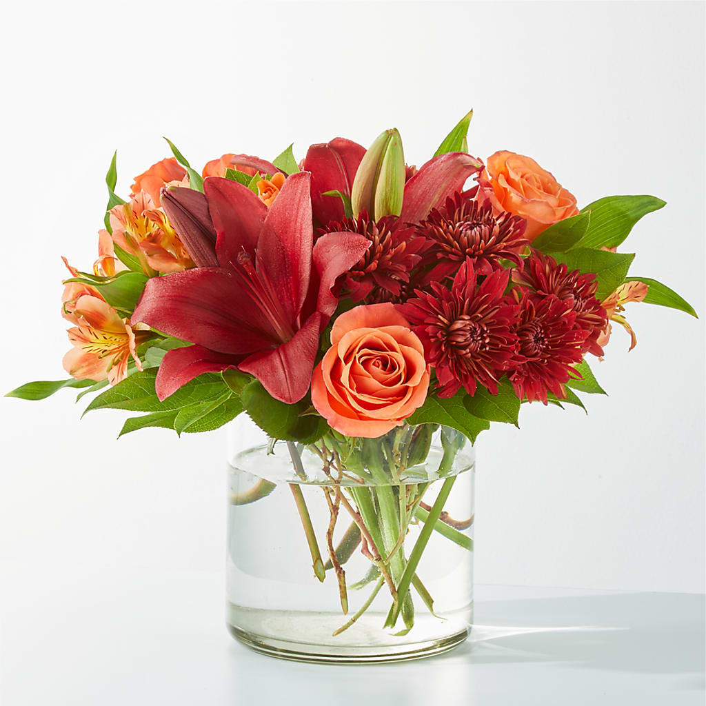 Crimson Leaves Bouquet – BLOSSOMS & BALLOONS FLORIST, Roseville CA