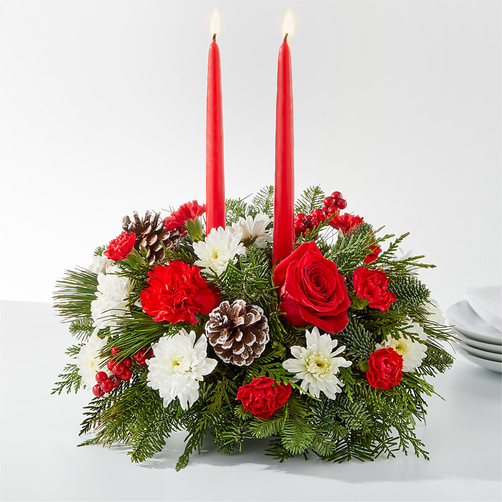 Holiday Soiree Centerpiece – BLOSSOMS & BALLOONS FLORIST, Roseville CA
