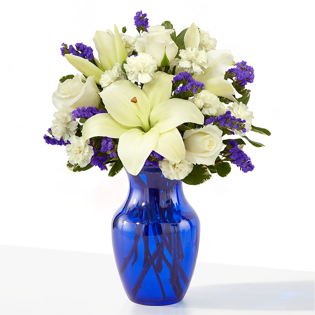 Sapphire Rush Bouquet – BLOSSOMS & BALLOONS FLORIST, Roseville CA
