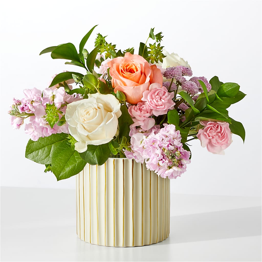 French Market Bouquet with Ivory Vase – BLOSSOMS & BALLOONS FLORIST, Roseville CA