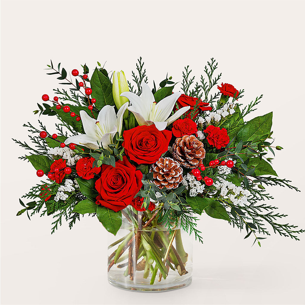 Best in Snow Bouquet – BLOSSOMS & BALLOONS FLORIST, Roseville CA