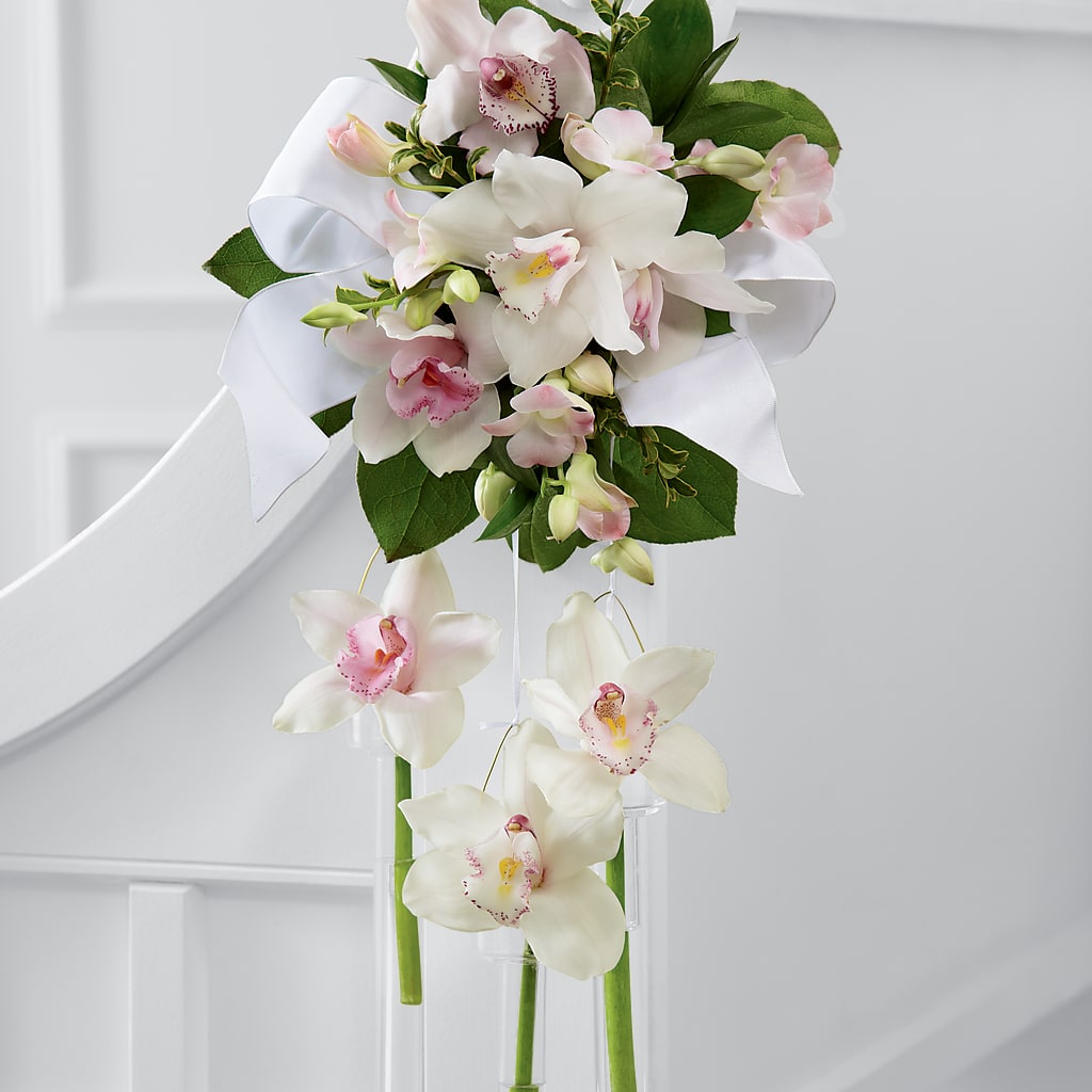 Perfect Entrance Pew Arrangement – BLOSSOMS & BALLOONS FLORIST, Roseville CA