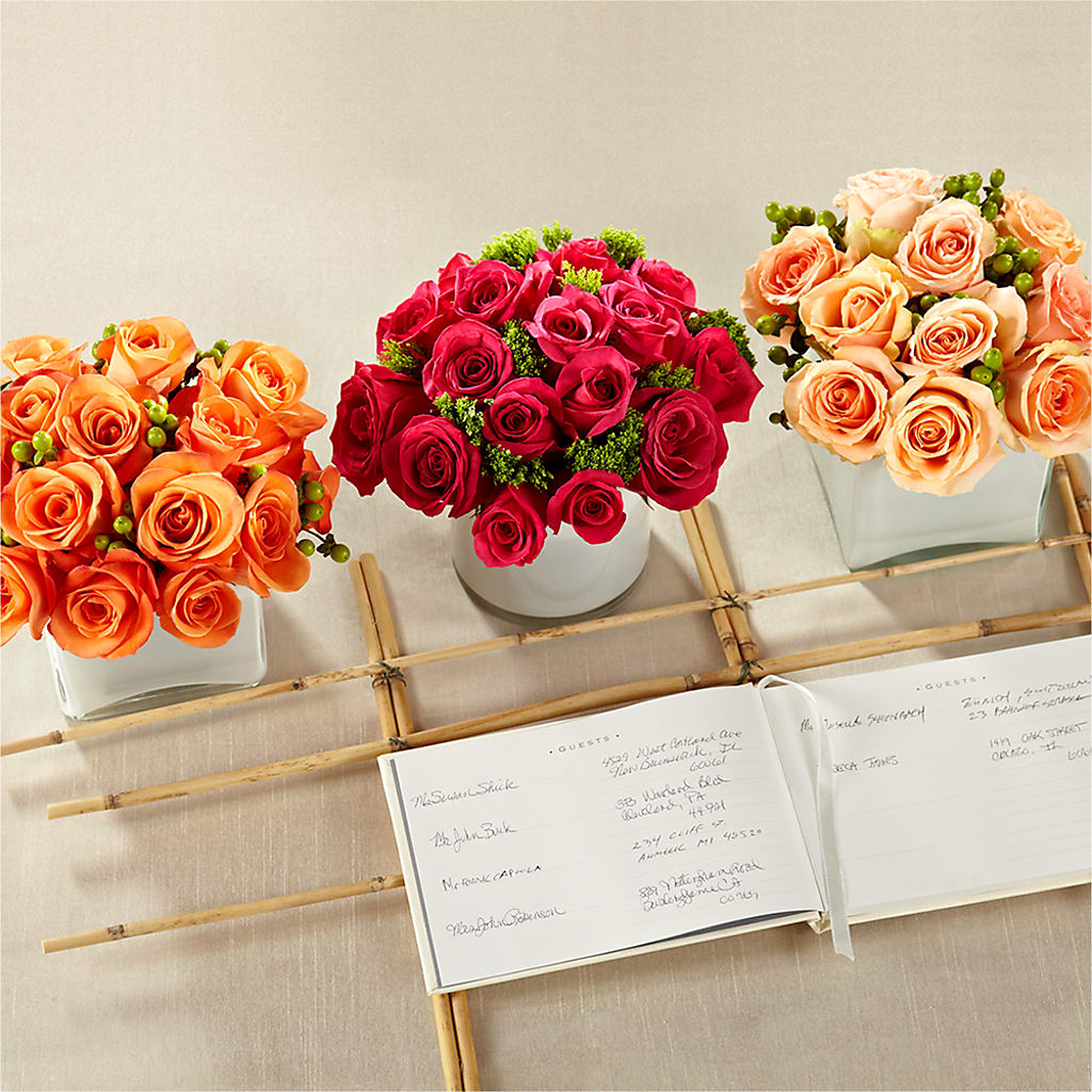 Dawn Rose Centerpiece – BLOSSOMS & BALLOONS FLORIST, Roseville CA