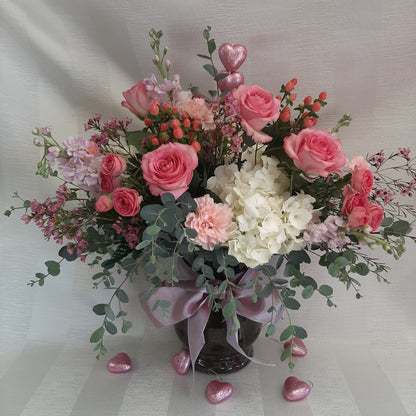 ROMANTIC SURPRISE – BLOSSOMS & BALLOONS FLORIST, Roseville CA