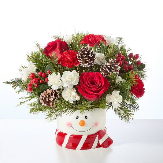 Jolly Snowman Bouquet – BLOSSOMS & BALLOONS FLORIST, Roseville CA