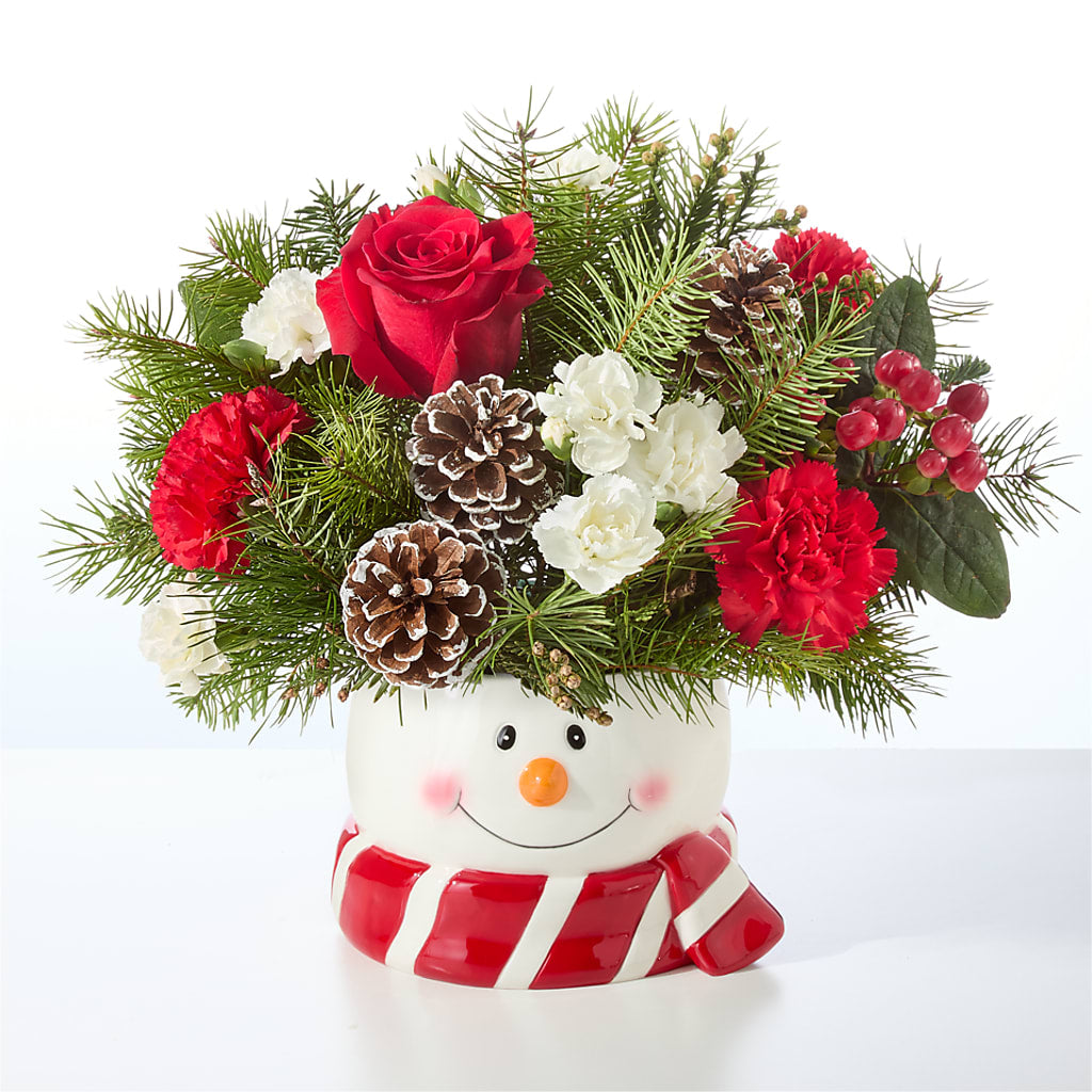 Jolly Snowman Bouquet – BLOSSOMS & BALLOONS FLORIST, Roseville CA