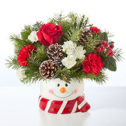 Jolly Snowman Bouquet – BLOSSOMS & BALLOONS FLORIST, Roseville CA