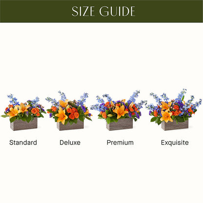 Radiant Citrus Box Bouquet – BLOSSOMS & BALLOONS FLORIST, Roseville CA