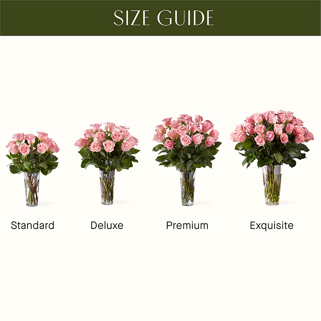 Long Stem Pink Rose Bouquet – BLOSSOMS & BALLOONS FLORIST, Roseville CA