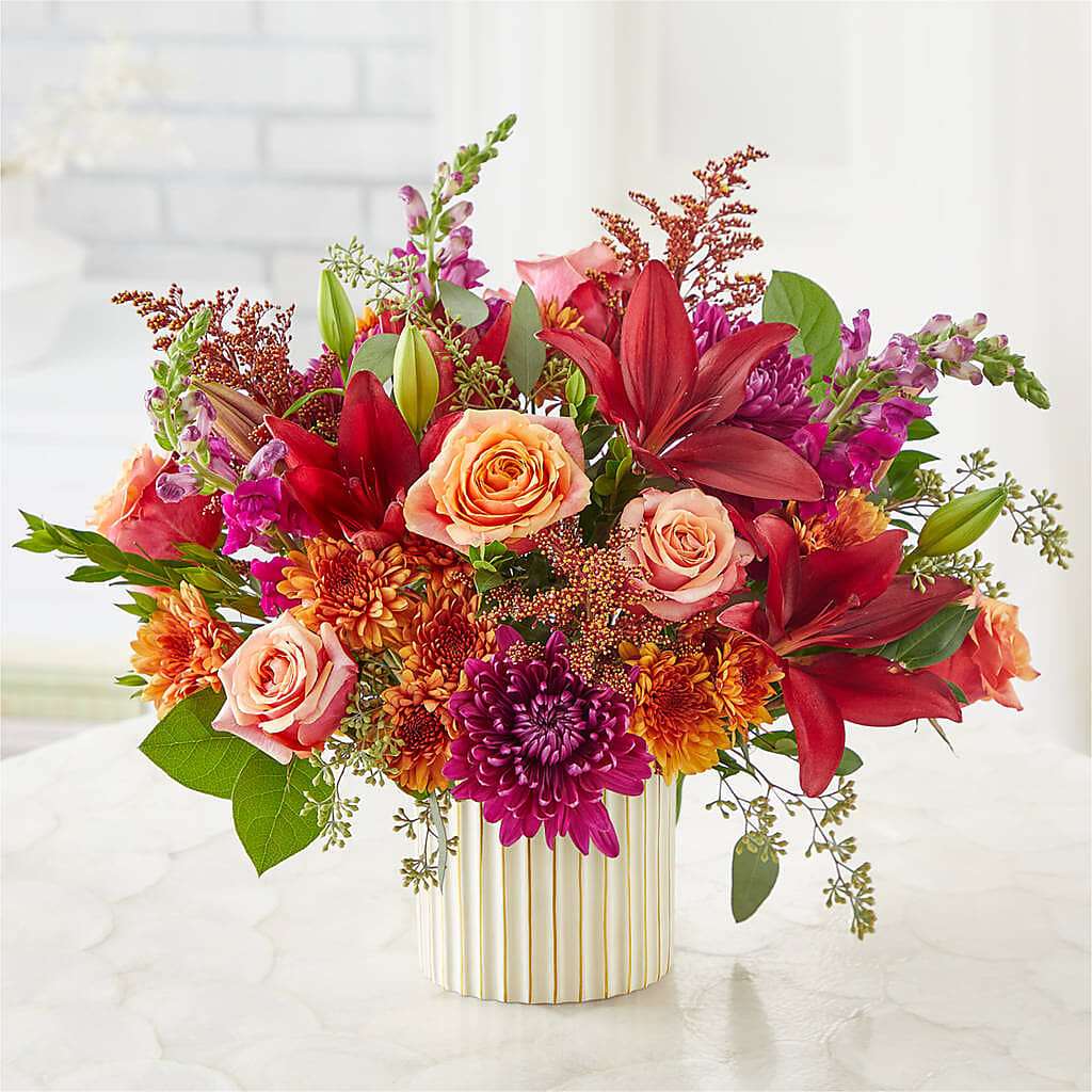 Burgundy Landscape Bouquet – BLOSSOMS & BALLOONS FLORIST, Roseville CA