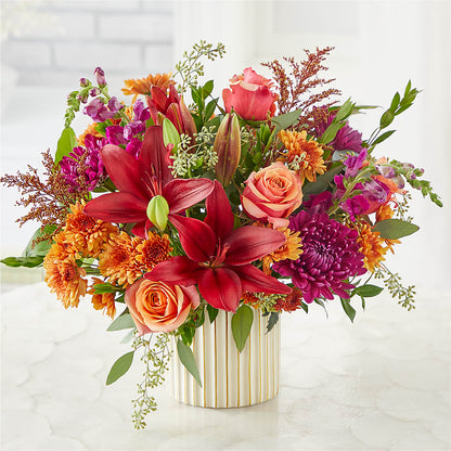 Burgundy Landscape Bouquet – BLOSSOMS & BALLOONS FLORIST, Roseville CA