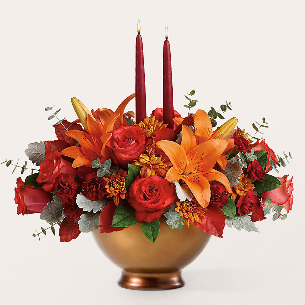 Fruits of Fall Centerpiece – BLOSSOMS & BALLOONS FLORIST, Roseville CA