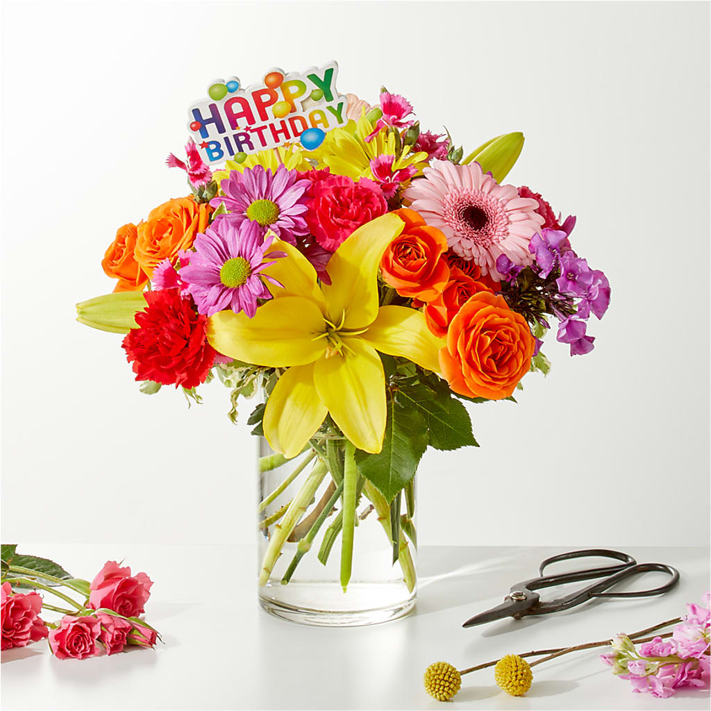 Cue the Confetti - A Florist Original – BLOSSOMS & BALLOONS FLORIST, Roseville CA