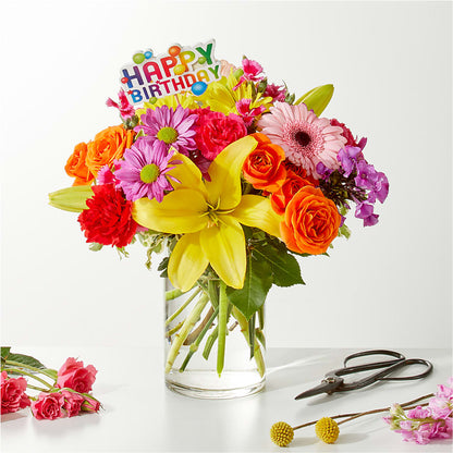 Cue the Confetti - A Florist Original – BLOSSOMS & BALLOONS FLORIST, Roseville CA