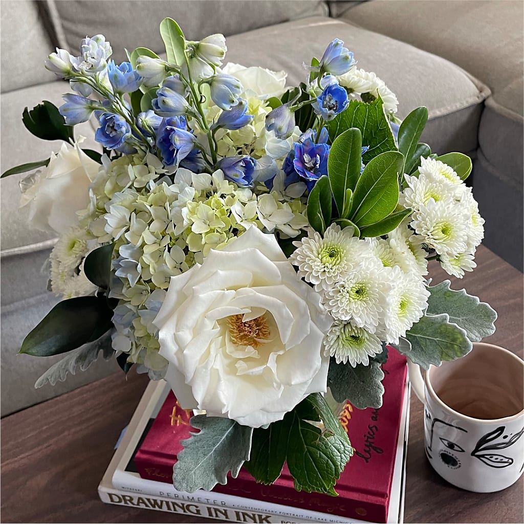 Clear Skies Bouquet – BLOSSOMS & BALLOONS FLORIST, Roseville CA