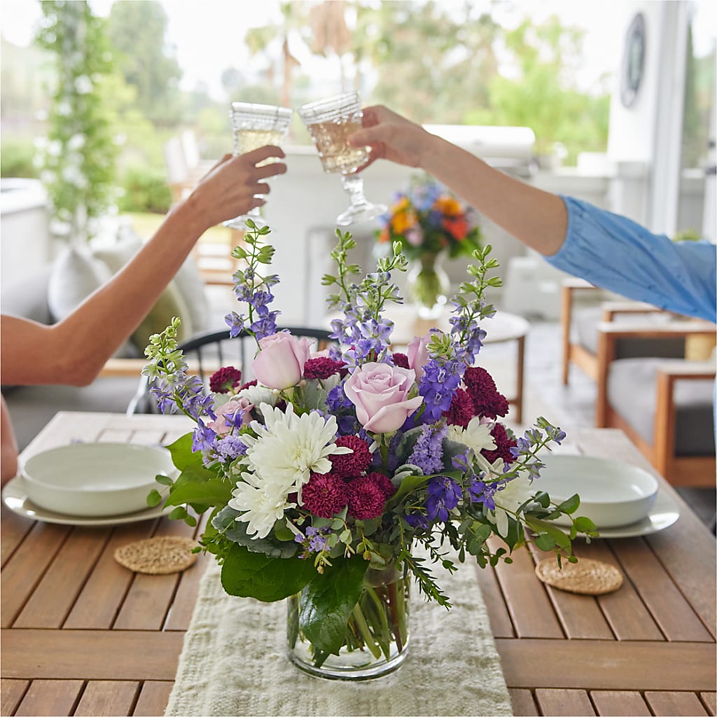 Violet Frost Bouquet – BLOSSOMS & BALLOONS FLORIST, Roseville CA