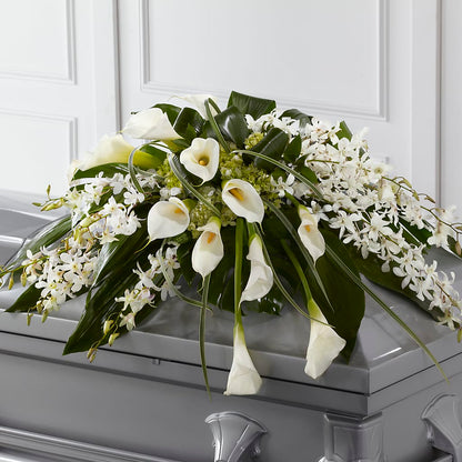 Angel Wings Casket Spray – BLOSSOMS & BALLOONS FLORIST, Roseville CA